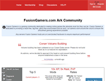 Tablet Screenshot of fusiongamers.com